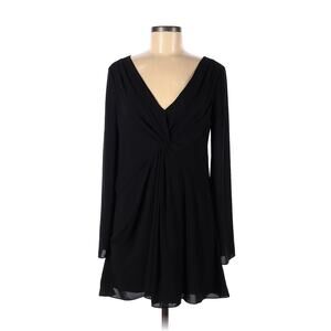 Cinq a Sept Cecil black long sleeve baby doll mini dress size 2
